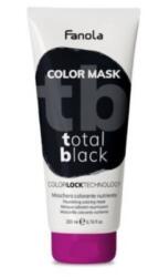 Fanola Color Mask Total Black színező hajpakolás fekete, 200 ml - hairpower