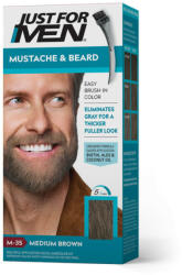 Just for Men szakáll és bajusz színező, középbarna M-35 - hairpower