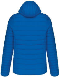 Kariban meleg és ultrakönnyű kapucnis bélelt férfi kabát KA6110, Light Royal Blue-3XL