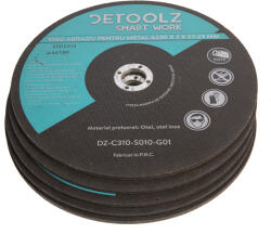 Detoolz Set disc abraziv pentru metal 230 mm (10/set) (DZ-C310-S010-G01)