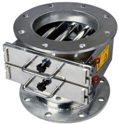 Magneo Smart Separator magnetic rotund D: 273 mm, H: 286 mm cu două grile dreptunghiulare 308 x 305 mm și flanșă circulară