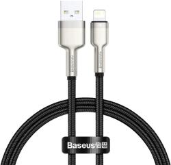 Baseus Cablu date tip Lightning Baseus Cafule Series Metal, USB la Lightning 2.4A, 2m, Negru
