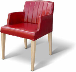 eScaun Scaun rosu din piele naturala ✔ model Brescia (ECO/Scaun/Brescia chair)