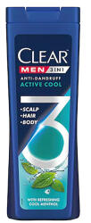 CLEAR Sampon Clear 3 in 1 Active Cool, 360 ml (8720181241970)