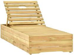 vidaXL Șezlong, lemn de pin tratat verde (315400) - comfy