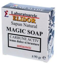 Elidor Sapun Solid detoxifiant cu lemn dulce, brusture, carbun activ Magic Soap cu Carbune Elidor, 90 g