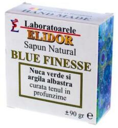 Elidor Sapun Solid detoxifiant, antiacneic cu nuca verde, argila albastra Blue Finesse Elidor, 90 g