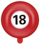  Héliumos fólia számos 18-as 45 cm (BK0088)