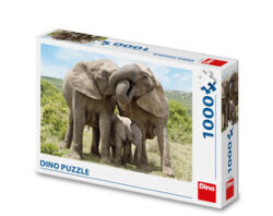 Dino Puzzle 1000 db - Elefánt család (532953)