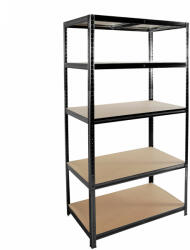 Linder Exclusiv Fém tároló polc 180x90x40 cm Linder Exclusiv SR001-A 5 polc - Fekete (K17868) - inlea