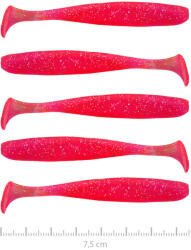 Nevis Vantage Shad 7, 5cm 1, 84gr 5db Pink Flitter Plasztik csali (9802-705)