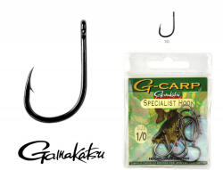 Gamakatsu G-Carp method Fekete 8 10db/csomag Füles Szakállas Feeder horog (146824-008)