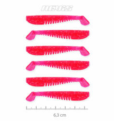 Nevis Impulse Shad 6, 3cm 1, 77gr 6db/cs Pink Flitter Plasztik csali (9721-609)