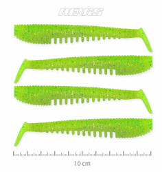 Nevis Impulse Shad 10cm 6, 92gr 4db/cs Fluo Zöld Flitter X2 Plasztik csali (9721-142)