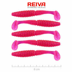 Reiva Zander Power Shad 8cm 3, 18gr 5db/cs (Pink Flitter) Plasztik csali (9901-805)