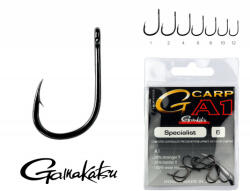 Gamakatsu G-Carp A1 Specialist Fekete 4 10db/csomag Füles Szakállas Feeder horog (147175-004)