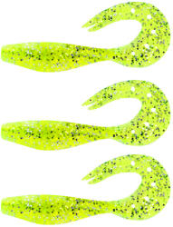 Nevis Twister Shad 11cm 10, 76gr 3db/cs (Zöld flitter) Plasztik csali (9511-010)