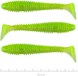 Nevis Vantage Swinger 9, 5cm 7, 18gr 3db/cs Fluo Zöld Flitter III. Plasztik csali (9803-942)