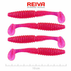 Reiva Zander Power Shad 10cm 7, 05gr 4db/cs (Pink Flitter) Plasztik csali (9901-105)