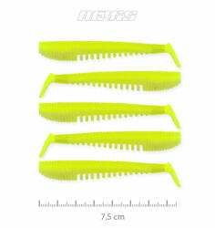 Nevis Impulse Shad 7, 5cm 3, 05gr 5db/cs Fluo Zöld Plasztik csali (9721-844)