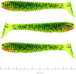 Nevis Vantage Swinger 9, 5cm 7, 18gr 3db/cs Zöld-Narancs Flitter Plasztik csali (9803-946)