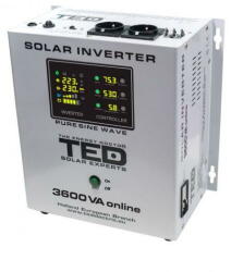 TED Electric Invertor Solar Fotovoltaic Monofazat Off-Grid 48V 3600VA 2400W MPPT cu unda sinusoidala pura (A0112884) - vexio
