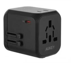 AUKEY Incarcator de retea PA-TA04 universal 30W , 3xUSB-A, 1xUSB-C, negru (PA-TA04) - vexio