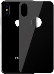 Baseus Folie Sticla Curbata iPhone XS pentru spate Black (1 fata, 9H, 0.3mm) (SGAPIPH58-BM01) - vexio