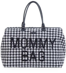 Childhome Mommy Bag negru și alb Peppermint