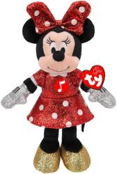 Ty Plüss játék TY - Beanie Babies, Disney Minnie egér, csillámmal és hangokkal, 20 cm (008421412662)