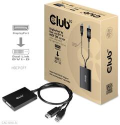 Club 3D CLUB3D CAC-1010-A video átalakító kábel 0, 6 M DisplayPort DVI-D + USB (CAC-1010-A) (CAC-1010-A)