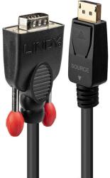 Lindy 41943 video átalakító kábel 3 M VGA (D-Sub) DisplayPort Fekete (41943) (41943)
