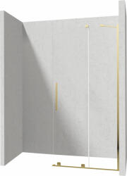 Deante Prizma perete cabină de duș walk-in 90 cm auriu luciu/sticla transparentă KTJ_Z39R