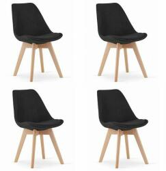 Mercaton Skandináv stílusú székek, készlet 4 db, Mercaton, Nori, szövet, f (MCTART-3760_1S)