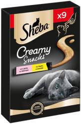 Sheba 27x12g Sheba Creamy Snack csirke & sajt macskasnack 2+1 ingyen