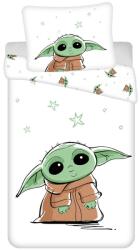 Jerry Fabrics Lenjerie pat din bumbac Jerry Fabrics Star Wars Baby Yoda, 140 x 200 cm, 70 x 90 cm Lenjerie de pat