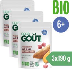  Good Gout Bio édesburgonya sertéshússal, 3x 190 g