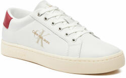 Calvin Klein Jeans Sneakers Calvin Klein Jeans Classiccuplowlaceup Lth Ml YM0YM00491 Bright White/Creamy White/Garnet 0KV Bărbați