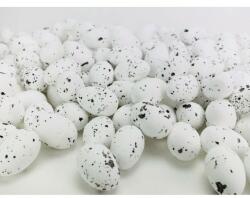 Festett polisztirol tojás természetes színek 3x4cm 120db/cs - fehér (7871FEH_OKOS)