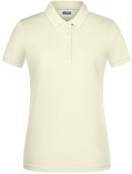 Daiber Tricou polo pentru femei din bumbac organic 8009 - Vanilie | M (8009-1782964298)
