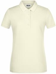 James & Nicholson Tricou polo pentru femei din bumbac organic 8009 - Vanilie | L (1-8009-1782964299)