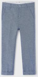 MAYORAL gyerek nadrág vászonkeverékből sima - kék 128 - answear - 14 990 Ft