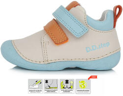 D.D.Step Első lépés Bézs-kék baba cipő (Méret 21)