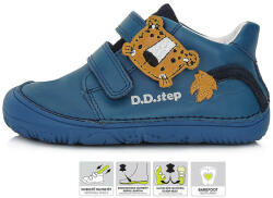 D.D.Step Barefoot Leopárdos kék kisfiú cipő (Méret 31)