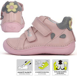 Ponte20 Supinált virágos rózsaszín kislány cipő (Méret 29)