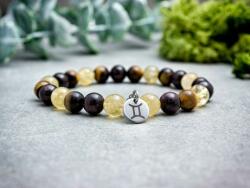 R. M. ékszer Ikrek csillagjegy medálos ásvány karkötő (19272RM20)