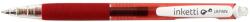 PENAC Pix cu gel PENAC Inketti, rubber grip, 0.5mm, corp rosu transparent - scriere rosie (P-BA3601-02EF) - officeclass