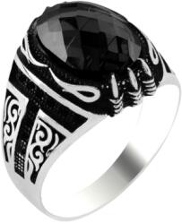 BeSpecial Inel din argint 925 Gheare de Vultur cu zirconiu negru (ITU0419_198)