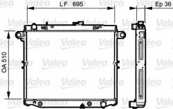 VALEO Radiator, racire motor VALEO 734190