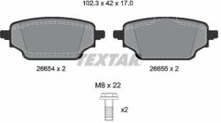TEXTAR set placute frana, frana disc TEXTAR Q+ 2665401 (2665401)